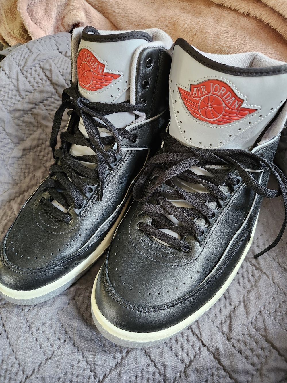 Air Jordan 2 Retro Black Cement Sneaker Interior New Never Worn No Tag Or Box